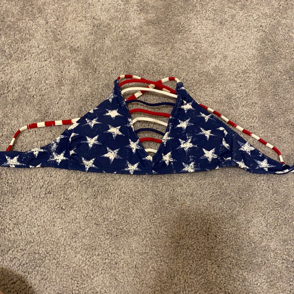 American Flag Bikini Top